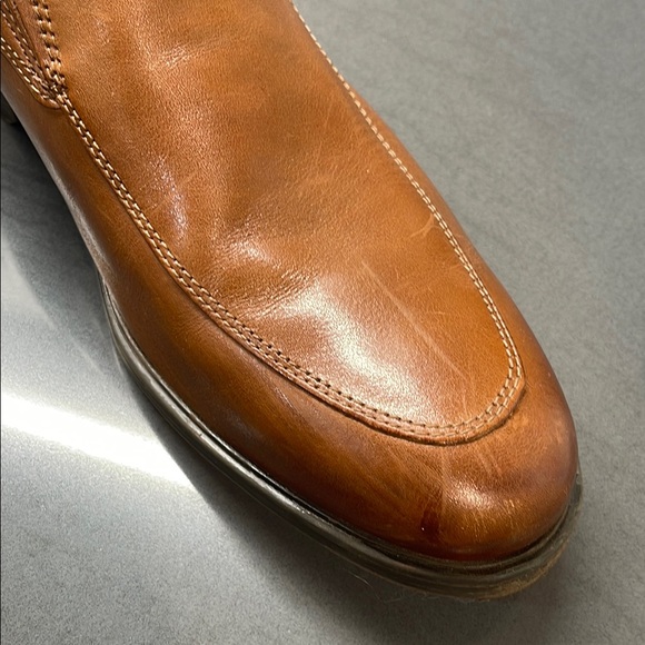 Clark’s Men's Brown Leather Slip-On Shoes-size 9 - Picture 5 of 7